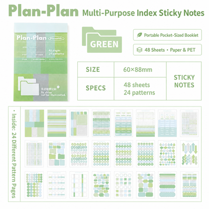 Planwith Multi-Functional Mark Sticky Note Book by Planwith - aesthetic stationery and journaling supplies at Lumiyear