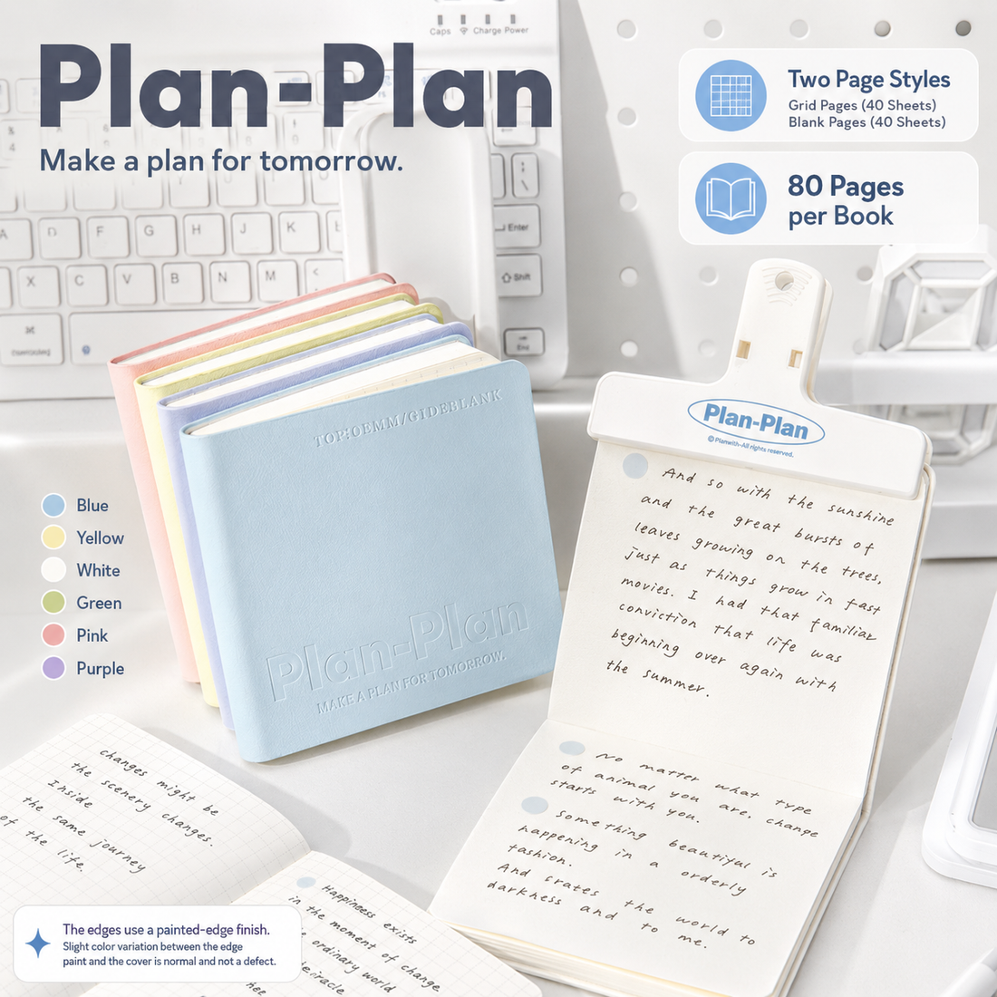 CUBE Series Softcover Square Notebook by Planwith - aesthetic stationery and journaling supplies at Lumiyear