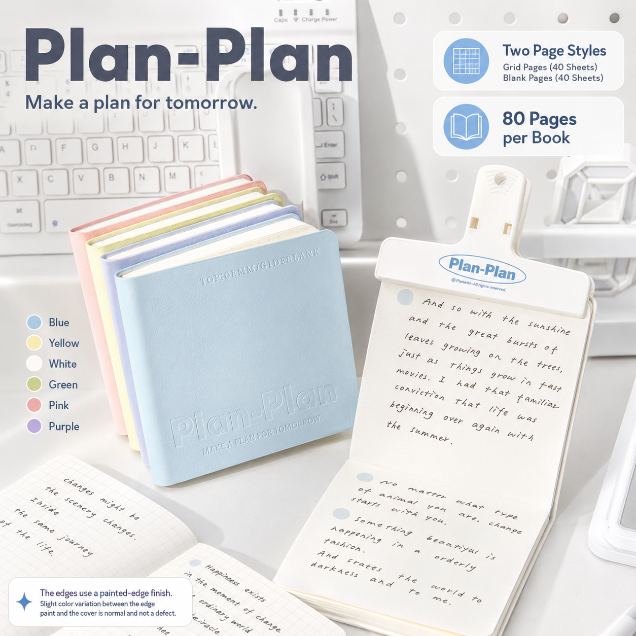 CUBE Series Softcover Square Notebook by Planwith - aesthetic stationery and journaling supplies at Lumiyear