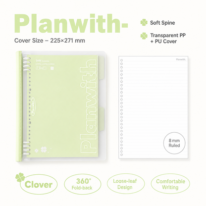 B5 Flexible Series 360° Fold Loose-Leaf Notebook