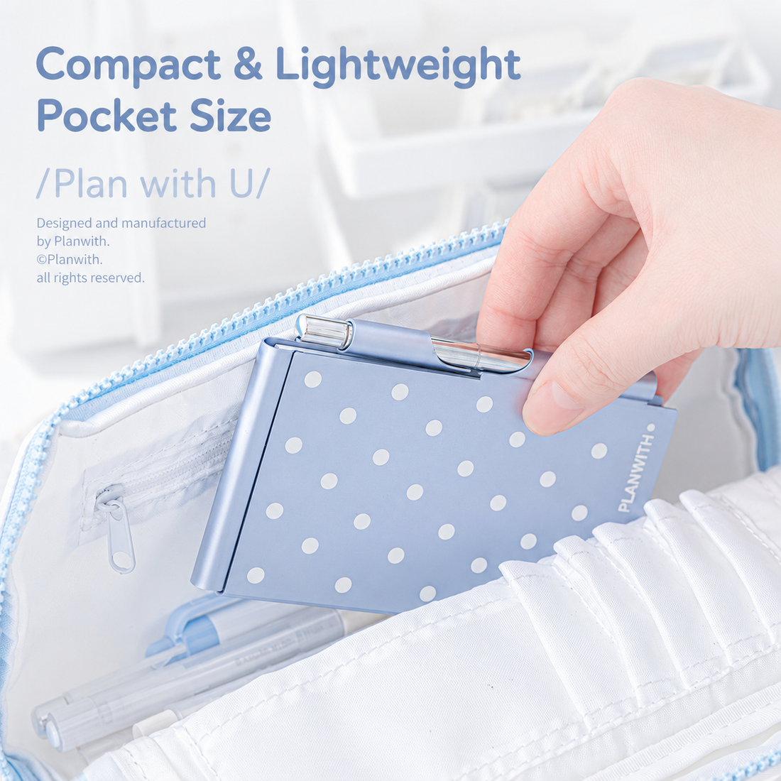 Planwith Pocket Metal Memo Pad Set with Twist Pen