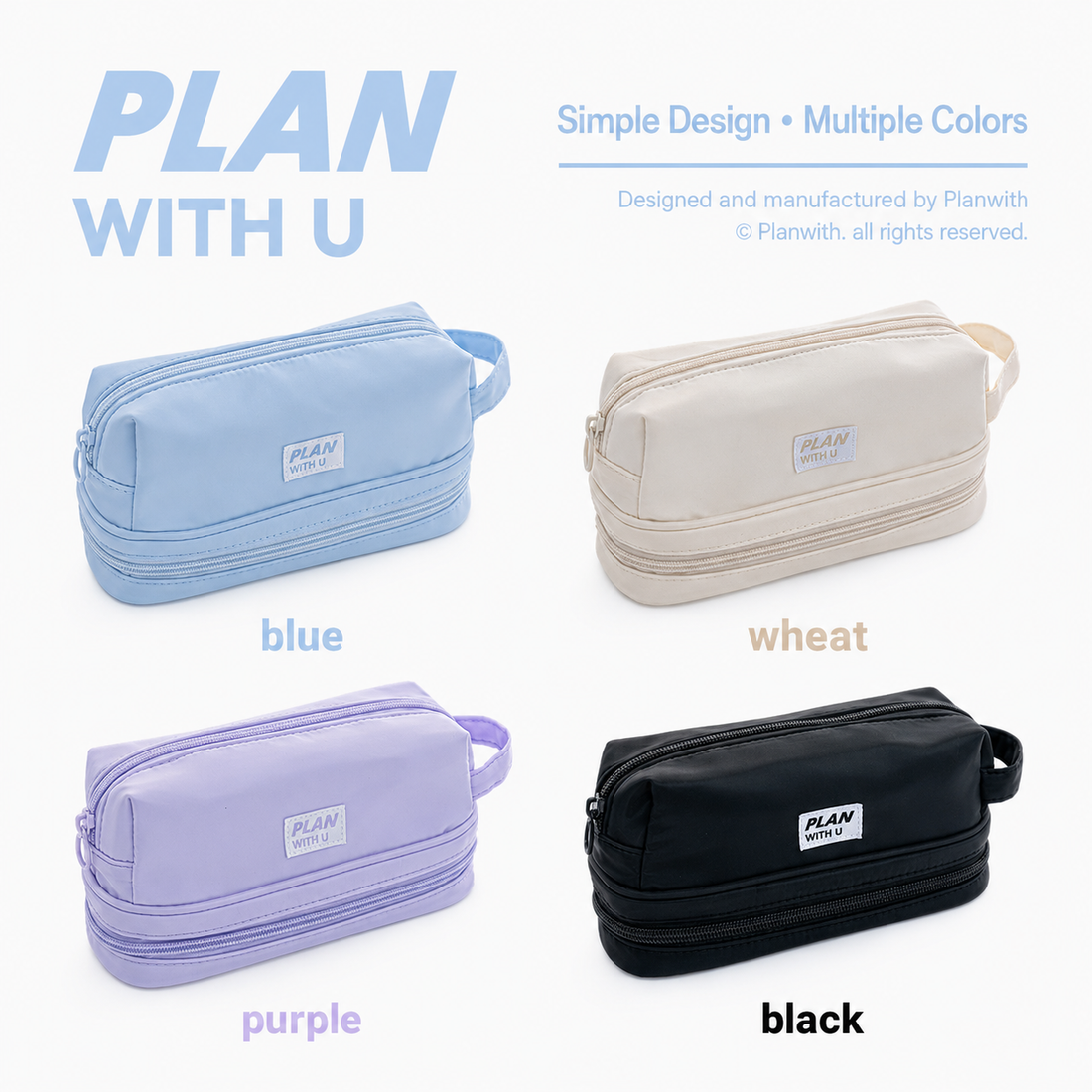 Planwith Expansion 2.0 Accordion Pull-Out Pencil Pouch by Planwith - aesthetic stationery and journaling supplies at Lumiyear