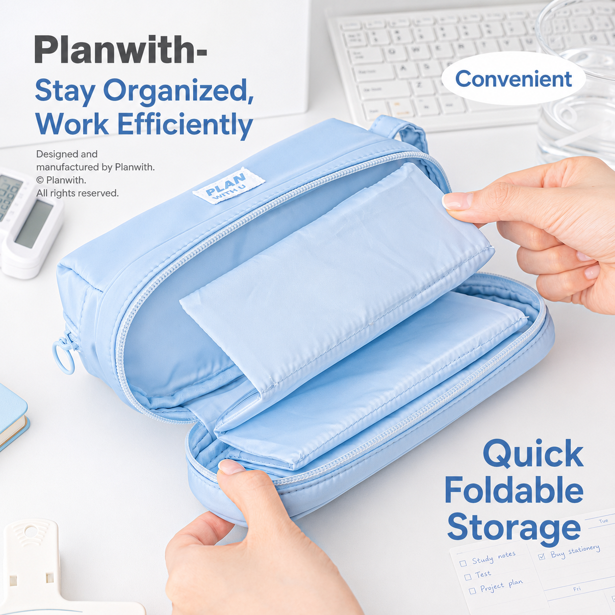 Planwith Expansion 2.0 Accordion Pull-Out Pencil Pouch