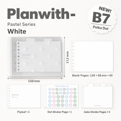 Planwith Pastel Series B7 Mini Loose-Leaf Notebook