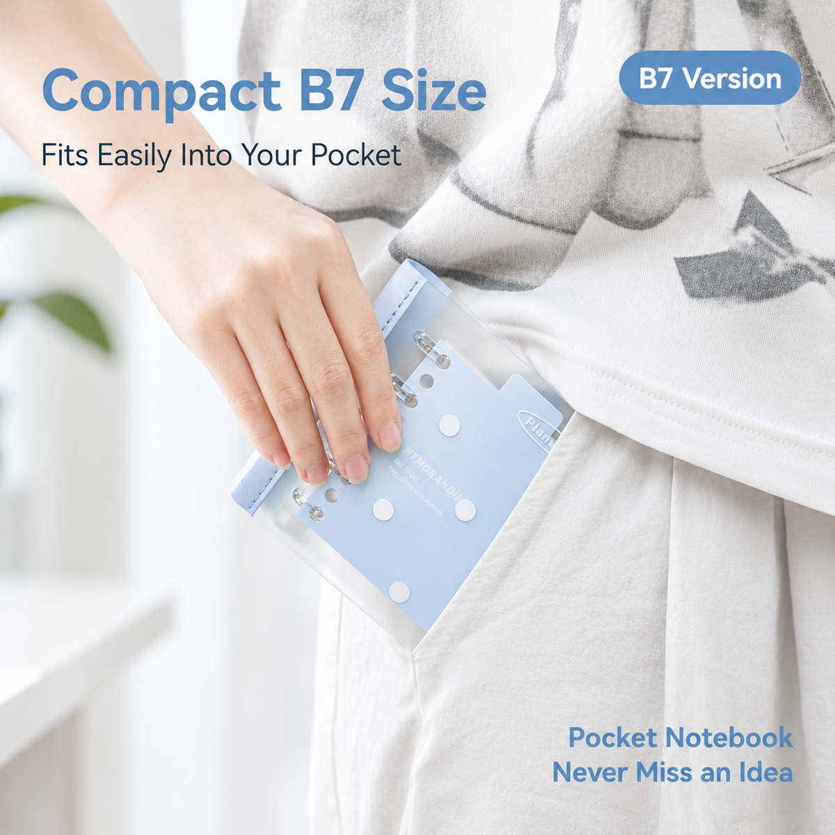 Planwith Pastel Series B7 Mini Loose-Leaf Notebook