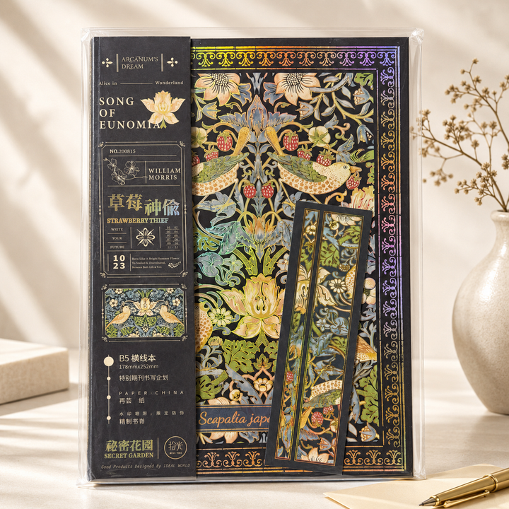 MISSTIME William Morris Vintage B5 Notebook Set