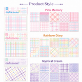 MISSTIME Vintage Plaid Series Sticky Notes Set