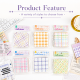 MISSTIME Vintage Plaid Series Sticky Notes Set