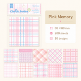 MISSTIME Vintage Plaid Series Sticky Notes Set