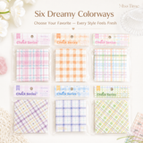 MISSTIME Vintage Plaid Series Sticky Notes Set