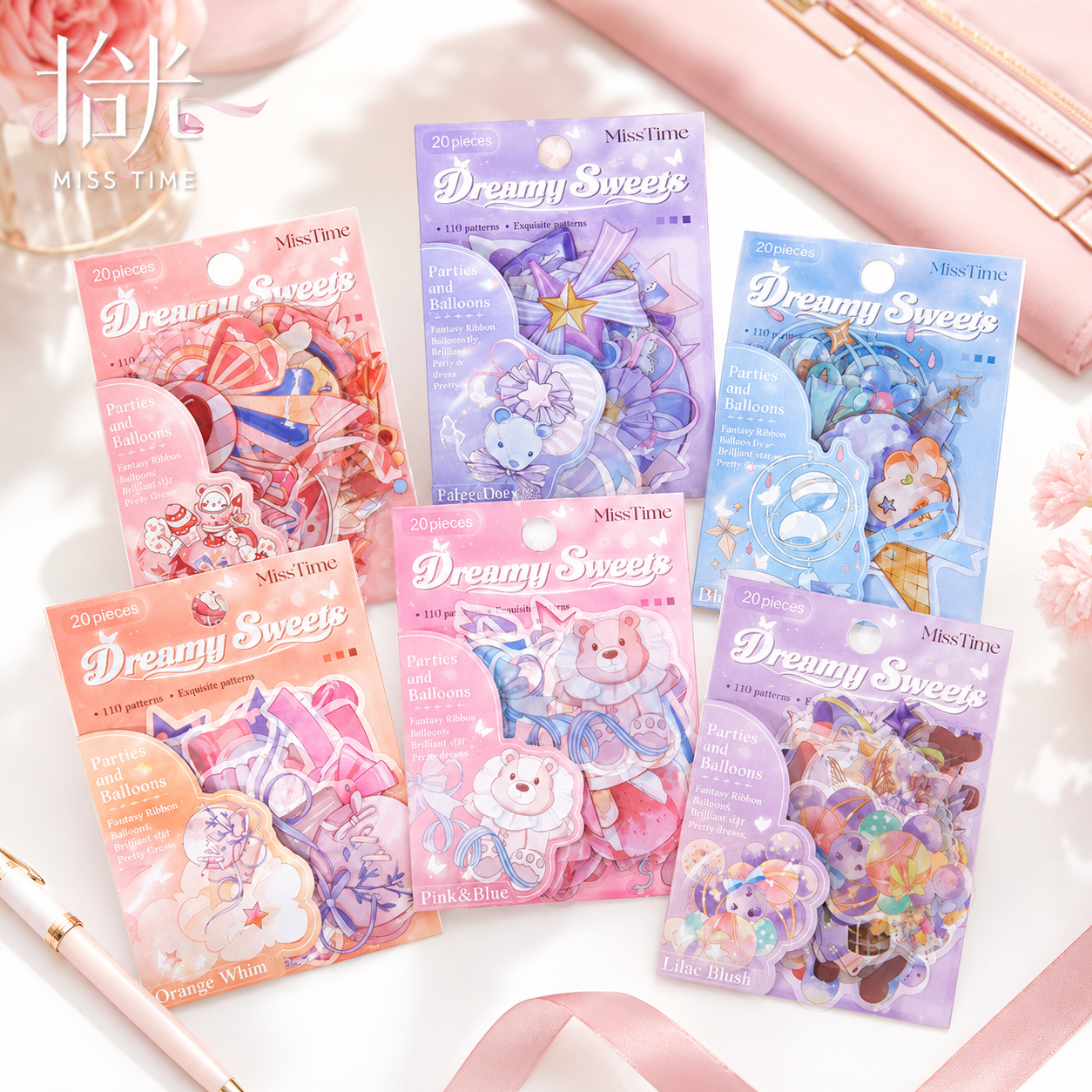 MISSTIME Dreamy Sweets Series PET Sticker Pack by MISSTIME - aesthetic stationery and journaling supplies at Lumiyear