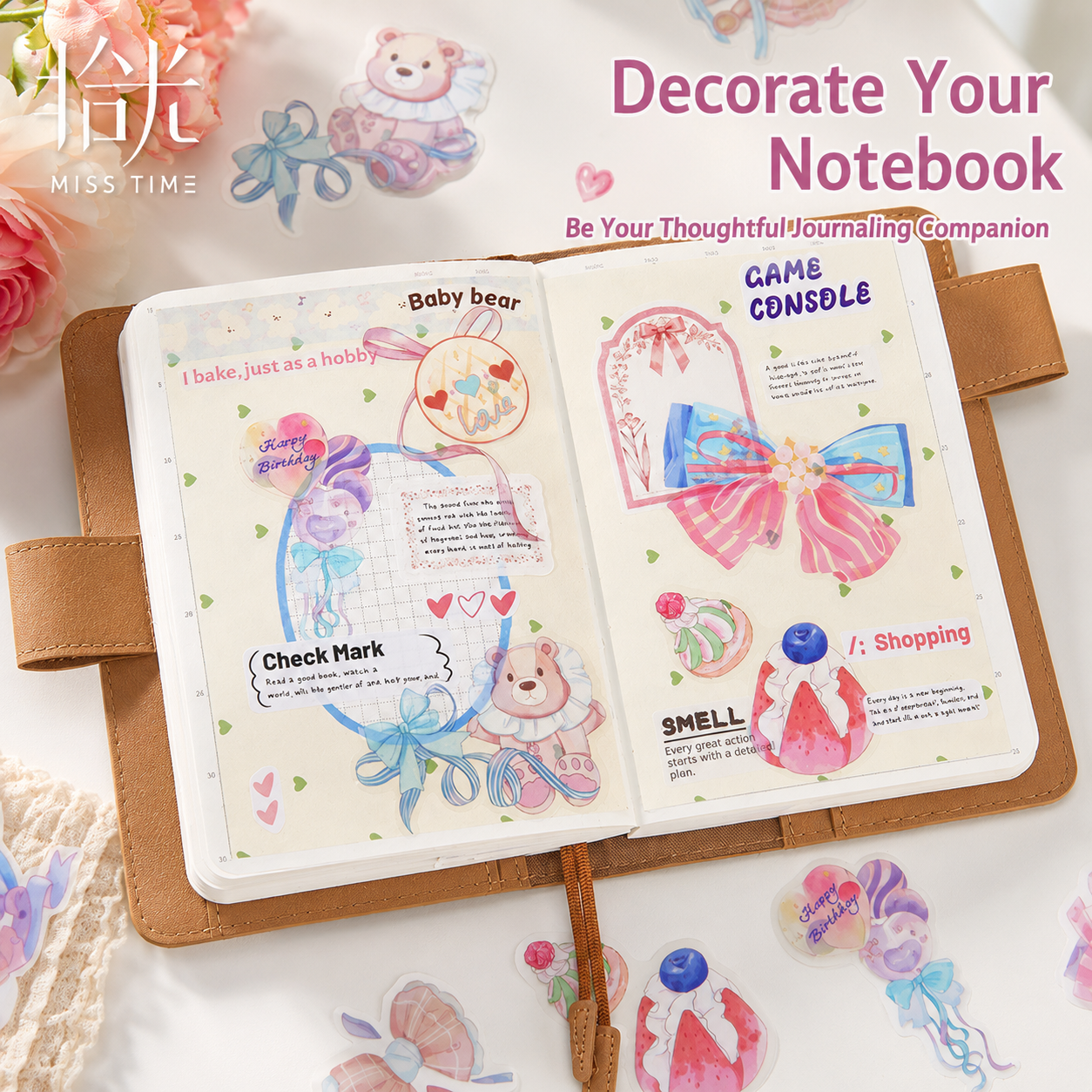 MISSTIME Dreamy Sweets Series PET Sticker Pack by MISSTIME - aesthetic stationery and journaling supplies at Lumiyear