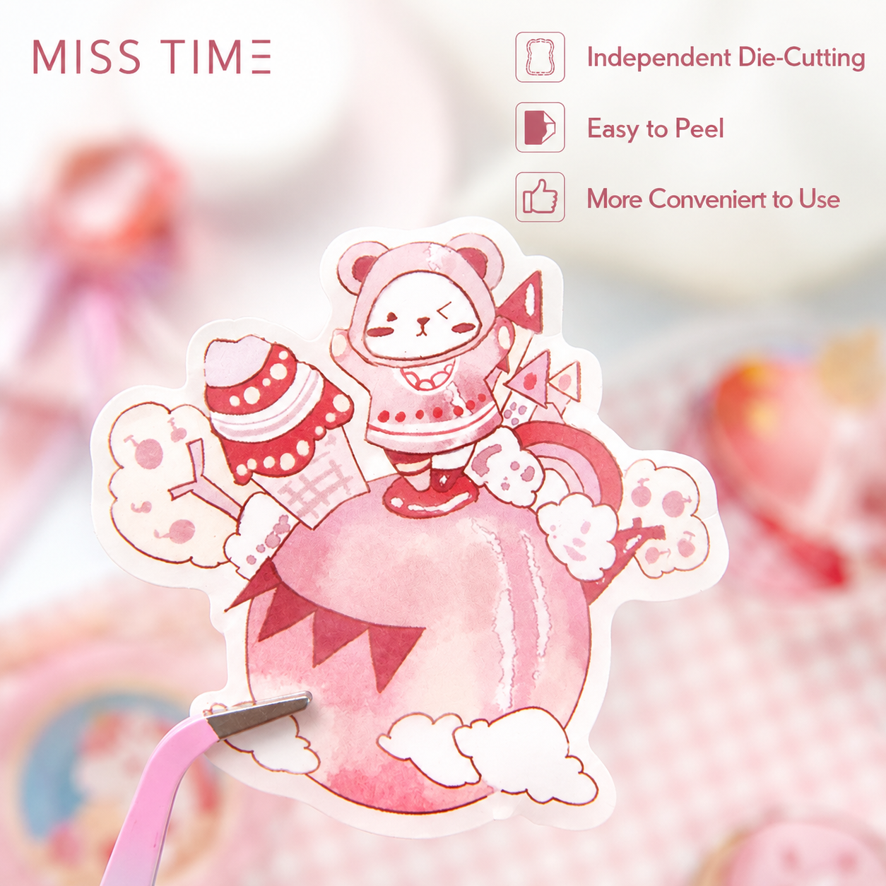 MISSTIME Dreamy Sweets Series PET Sticker Pack