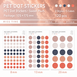 MISSTIME PET Dot Stickers Set (120 Pcs)