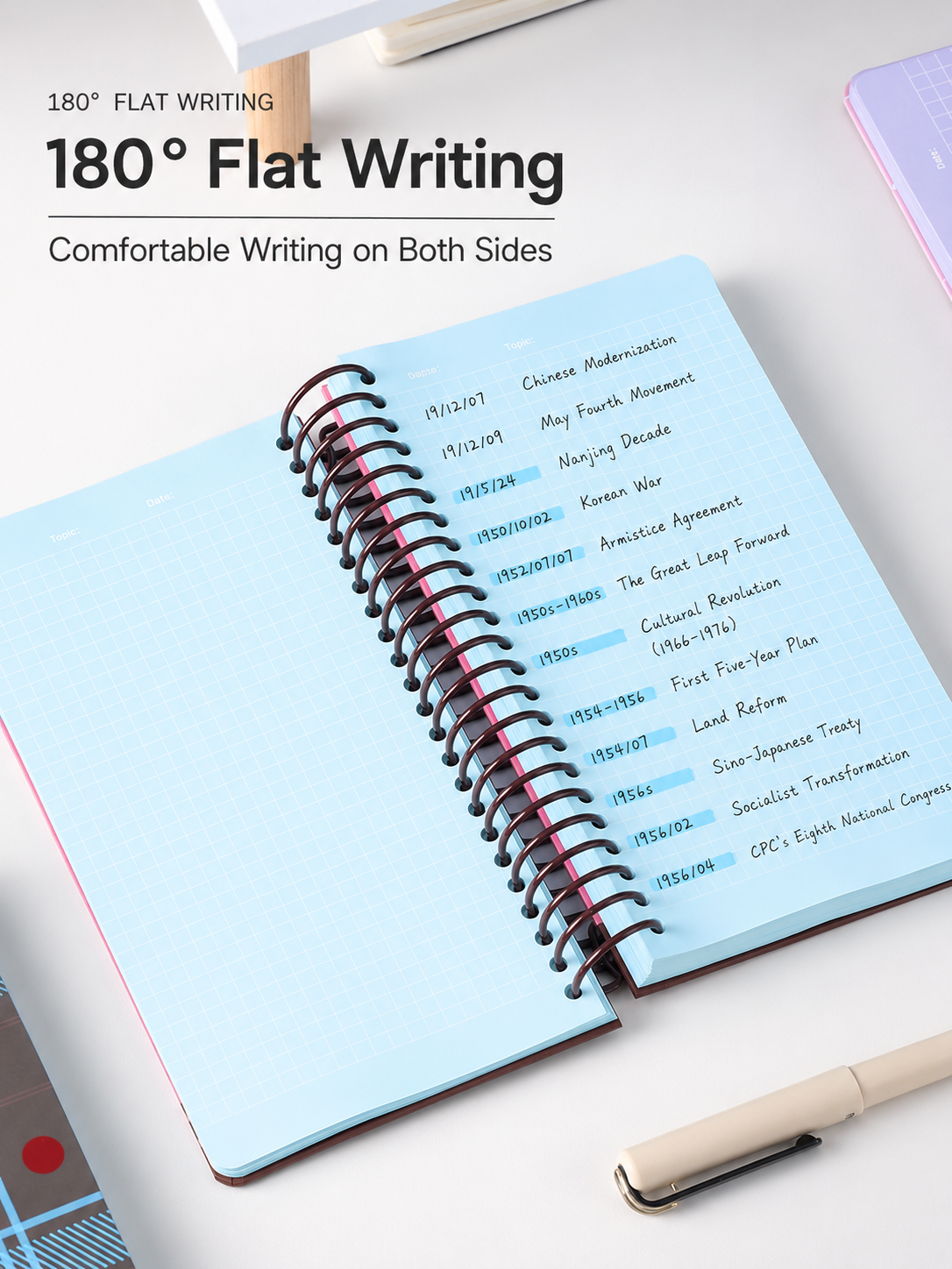 "Polka Dot Series" Soft Spiral Notebook by inrik - aesthetic stationery and journaling supplies at Lumiyear