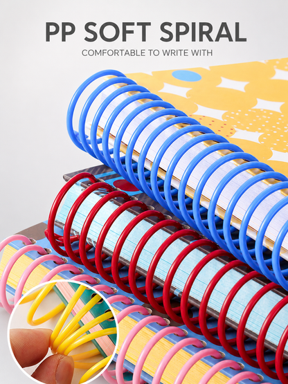 "Polka Dot Series" Soft Spiral Notebook by inrik - aesthetic stationery and journaling supplies at Lumiyear