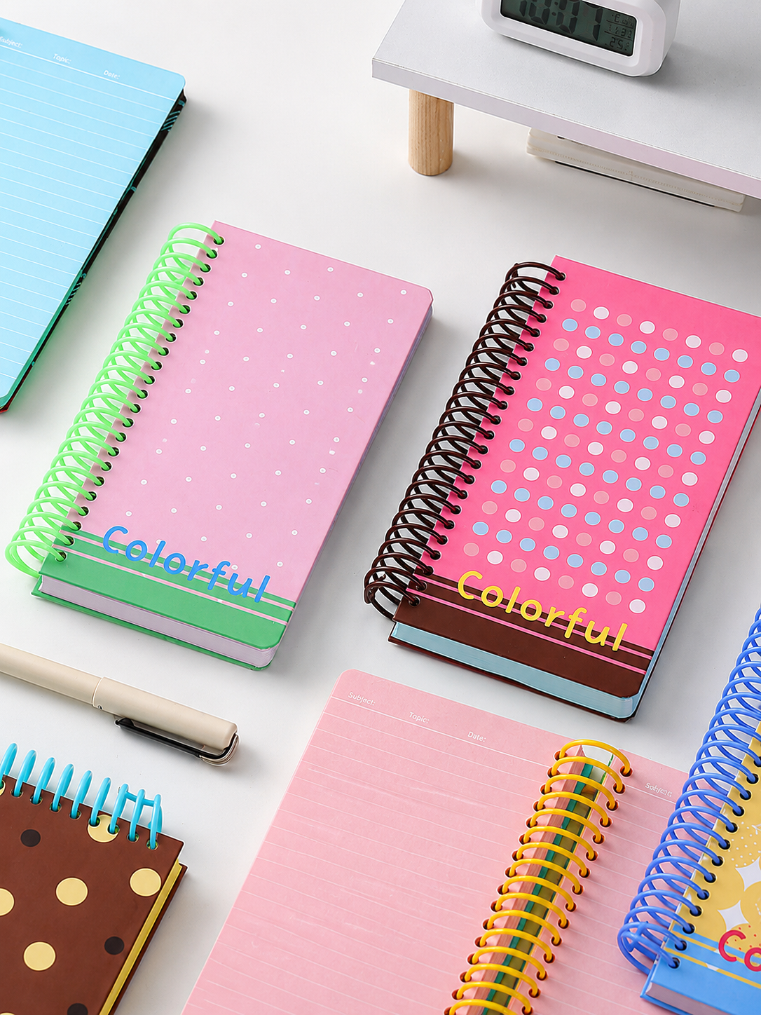 "Polka Dot Series" Soft Spiral Notebook