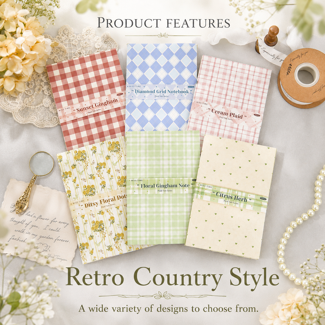 Checkered Tale Series Craft Paper (30 Sheets)