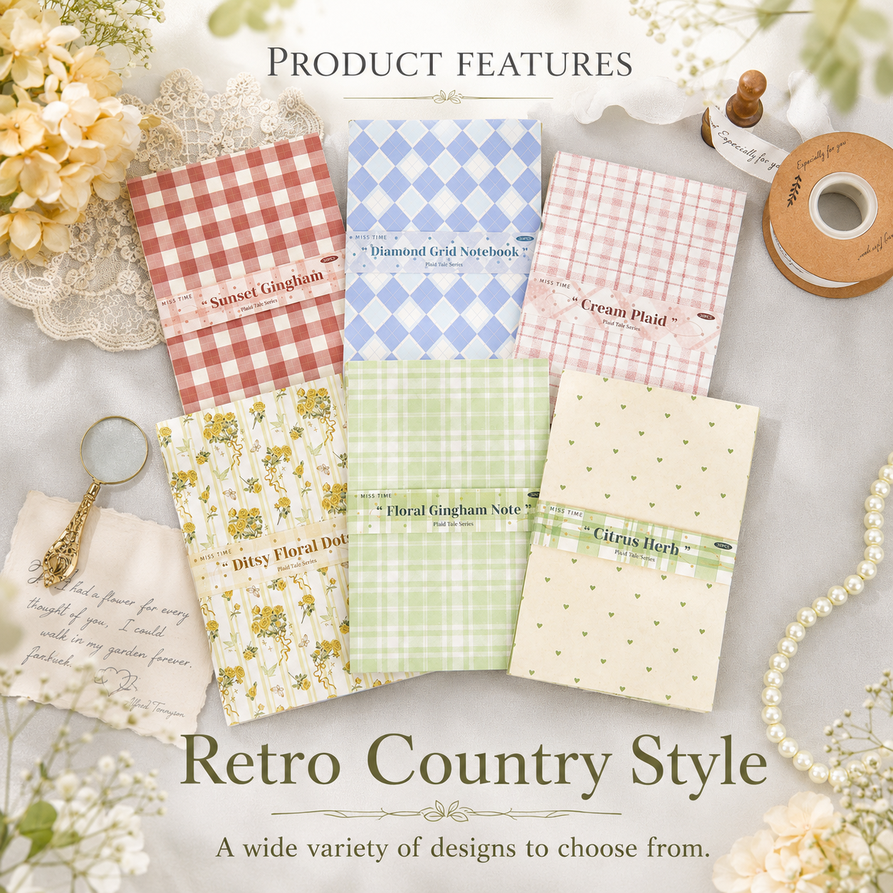 Checkered Tale Series Craft Paper (30 Sheets)