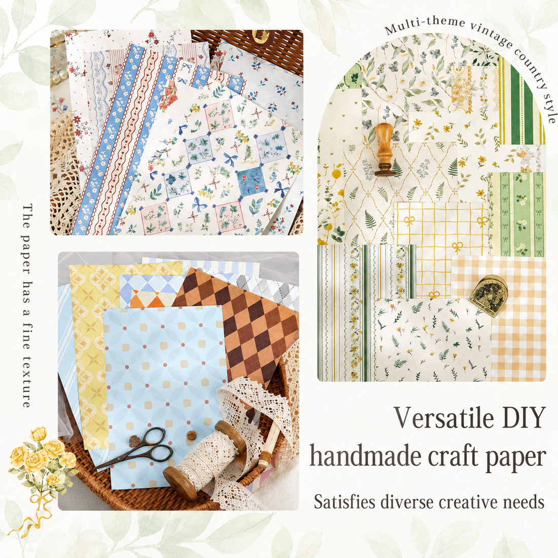 Checkered Tale Series Craft Paper (30 Sheets)