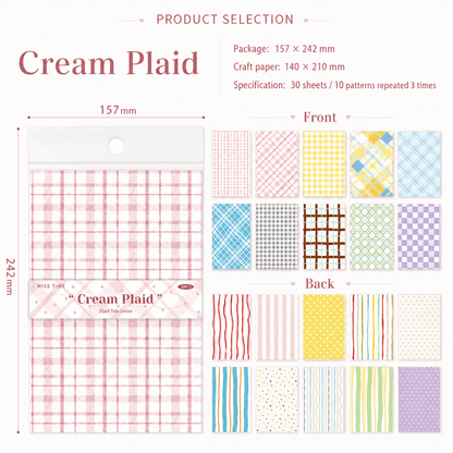 Checkered Tale Series Craft Paper (30 Sheets)
