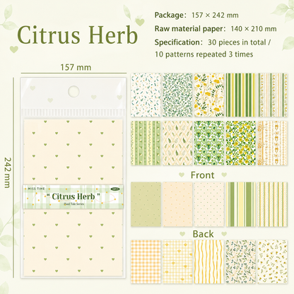 Checkered Tale Series Craft Paper (30 Sheets)