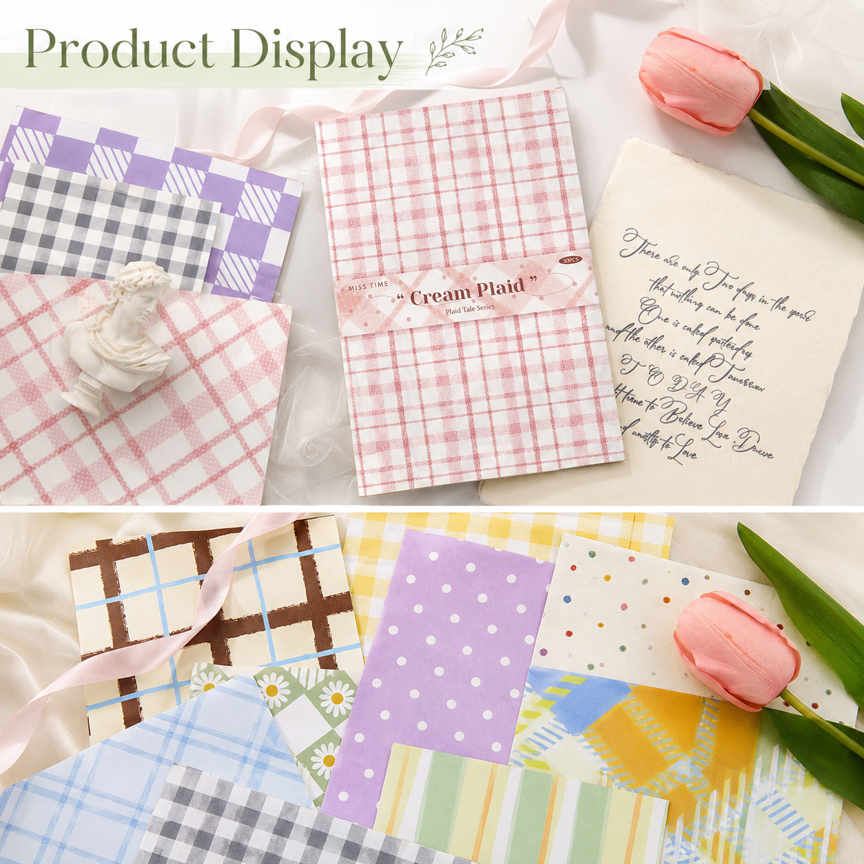 Checkered Tale Series Craft Paper (30 Sheets)