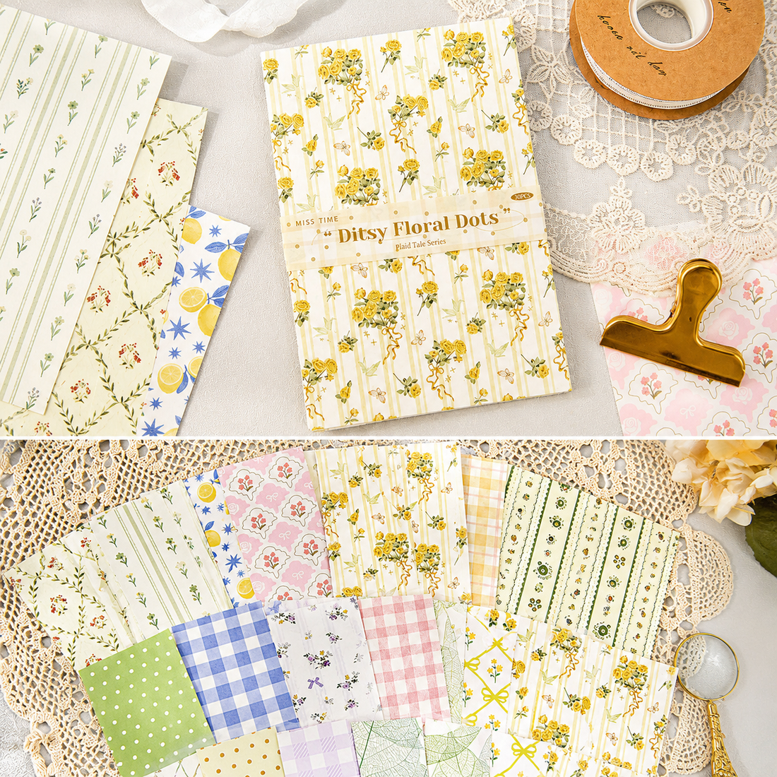 Checkered Tale Series Craft Paper (30 Sheets)