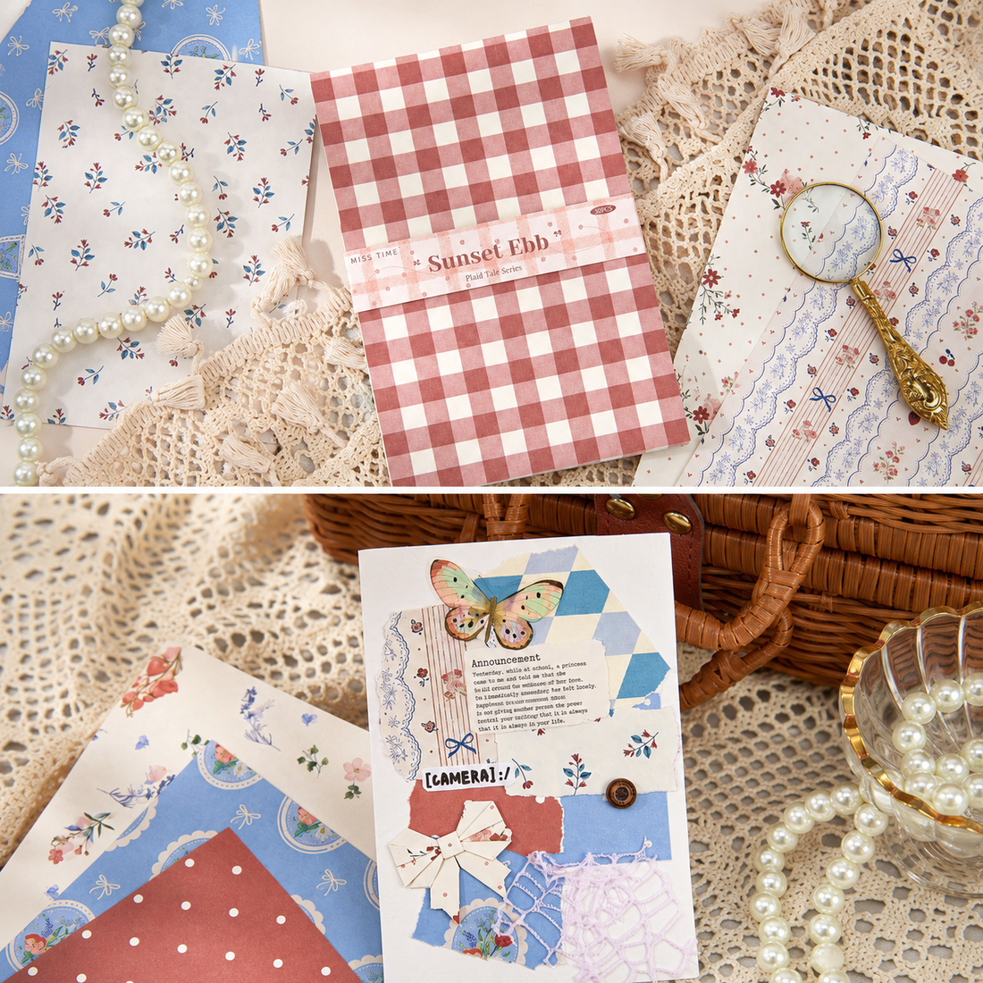 Checkered Tale Series Craft Paper (30 Sheets)