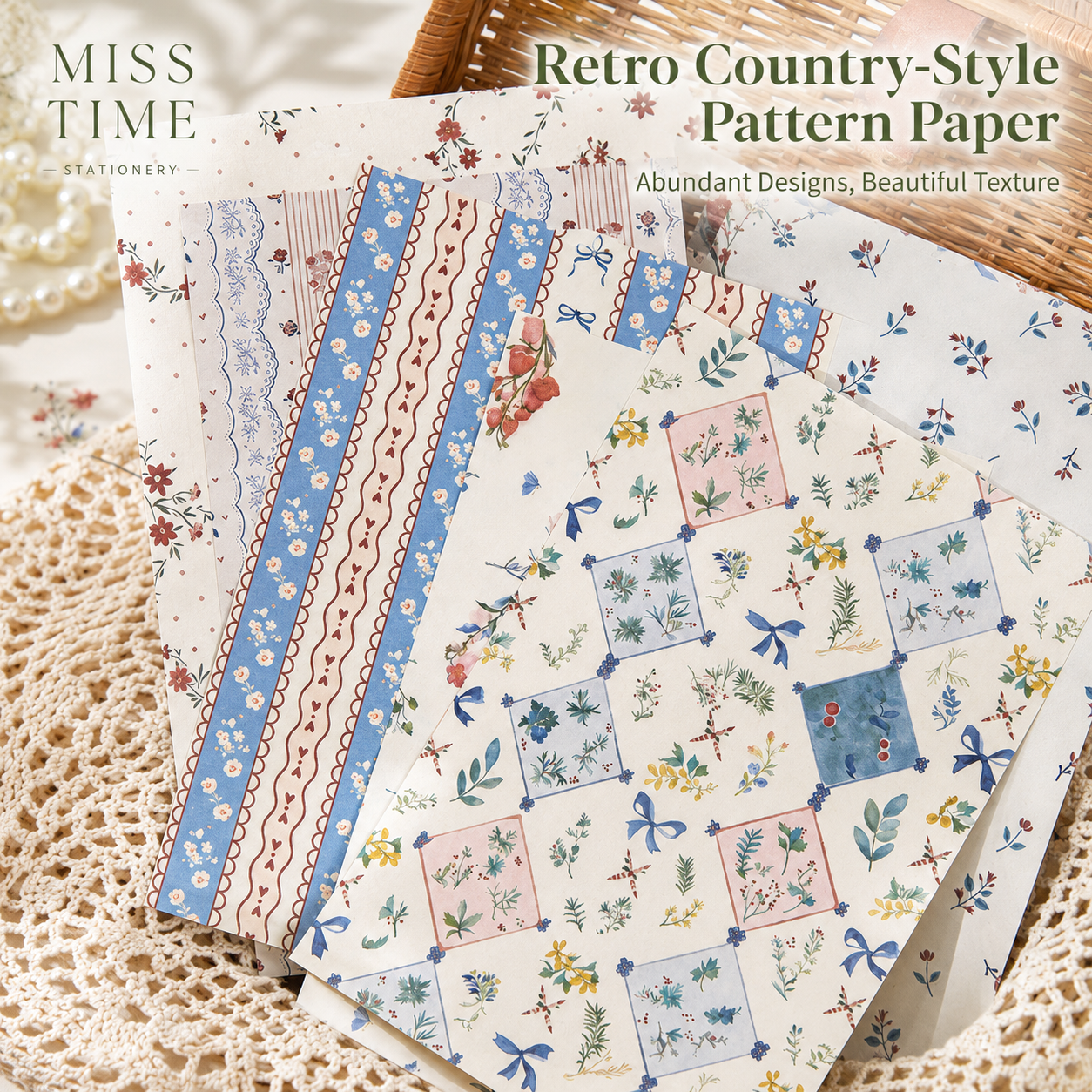 Checkered Tale Series Craft Paper (30 Sheets)