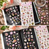 Wandering Blossom PET Floral Sticker Pack (3 Sheets)