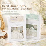 MISSTIME Floral Rhyme Poetry Vintage Material Paper Pack (100 Psc)