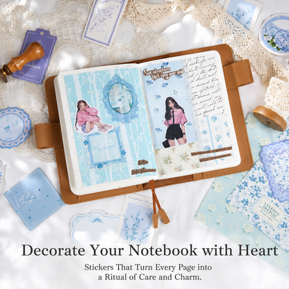 MISSTIME Floral Rhyme Poetry Vintage Material Paper Pack (100 Psc)