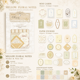 MISSTIME Floral Rhyme Poetry Vintage Material Paper Pack (100 Psc)