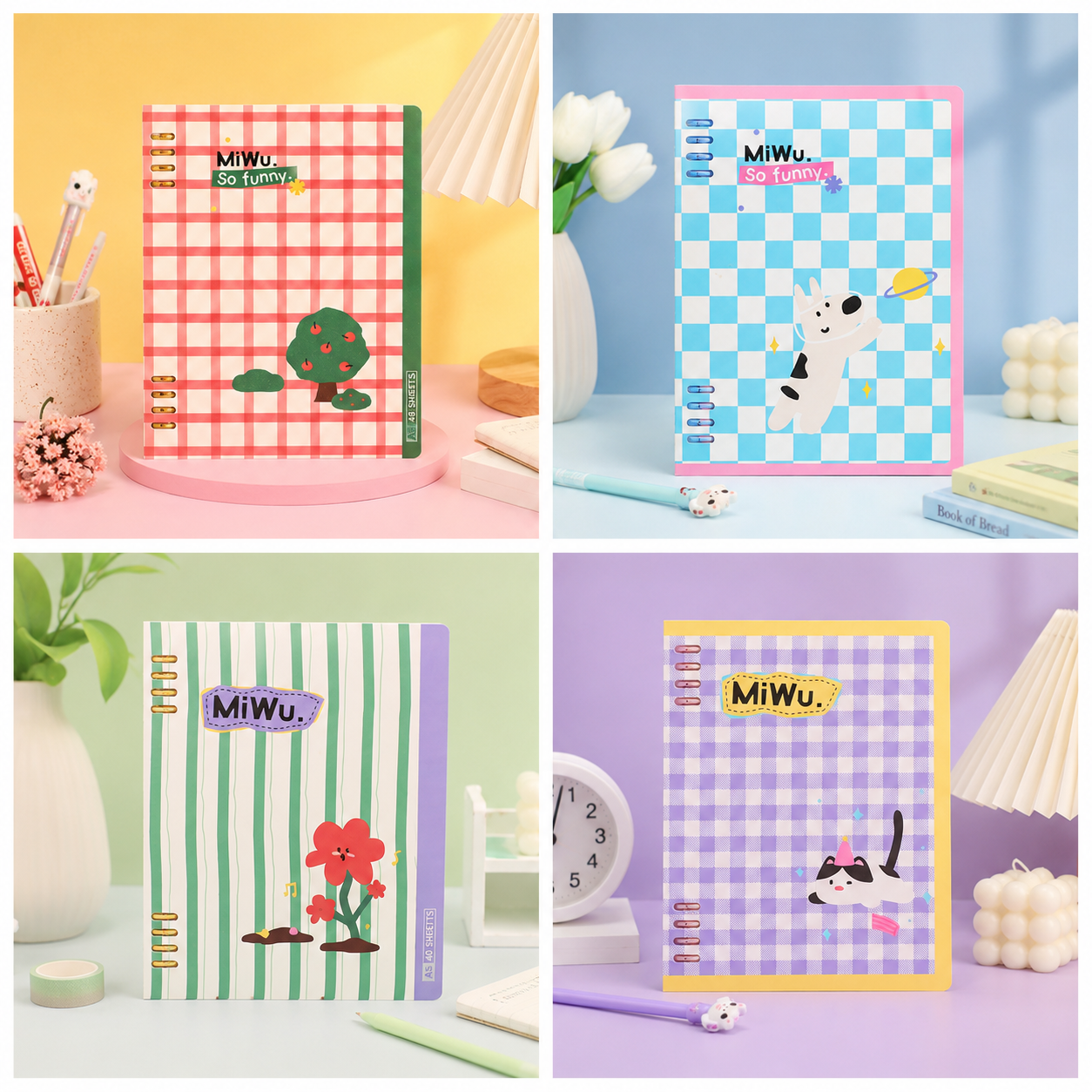 "Color Art" A5 Flexible Loose-Leaf Notebook by ledai - aesthetic stationery and journaling supplies at Lumiyear