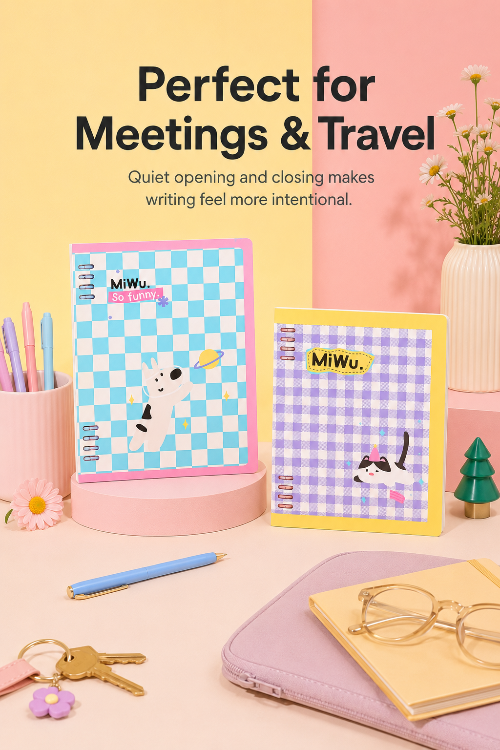 "Color Art" A5 Flexible Loose-Leaf Notebook by ledai - aesthetic stationery and journaling supplies at Lumiyear