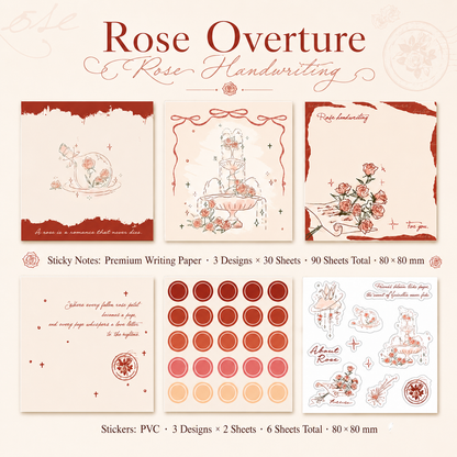 "Rose's Letter" Series Premium Memo Pad