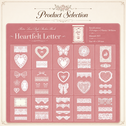 "Lace Aesthetics" Retro Sticker Book Series by mr.paper - aesthetic stationery and journaling supplies at Lumiyear