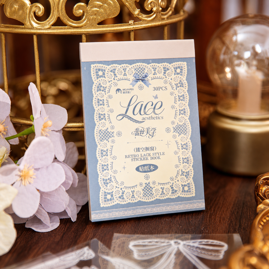 "Lace Aesthetics" Retro Sticker Book Series by mr.paper - aesthetic stationery and journaling supplies at Lumiyear