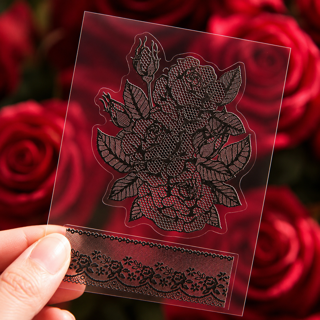 "Lace Aesthetics" Retro Sticker Book Series
