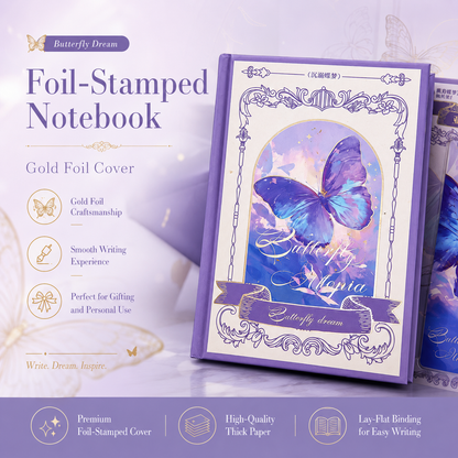 "Butterfly Utopia" Premium Hardcover Notebook Gift Box Set
