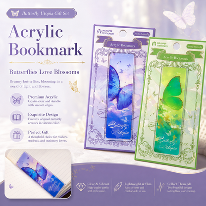 "Butterfly Utopia" Premium Hardcover Notebook Gift Box Set