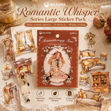 "Romantic Whisper" Series Large Silhouette Sticker Pack