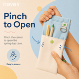 Spring Pencil Case Collection Pinch-to-Open Pouch