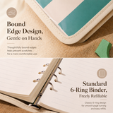A5 Clear PVC Ring Binder Notebook ｜Undated Daily Planner