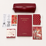 Aesthetic Bordeaux Red Gratitude Journal Gift Set