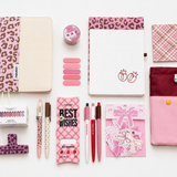 Aesthetic Strawberry Leopard Stationery Gift Set