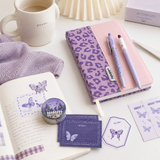 Violet Butterfly Leopard Stationery Mega Gift Set 💜