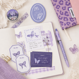Violet Butterfly Leopard Stationery Mega Gift Set 💜