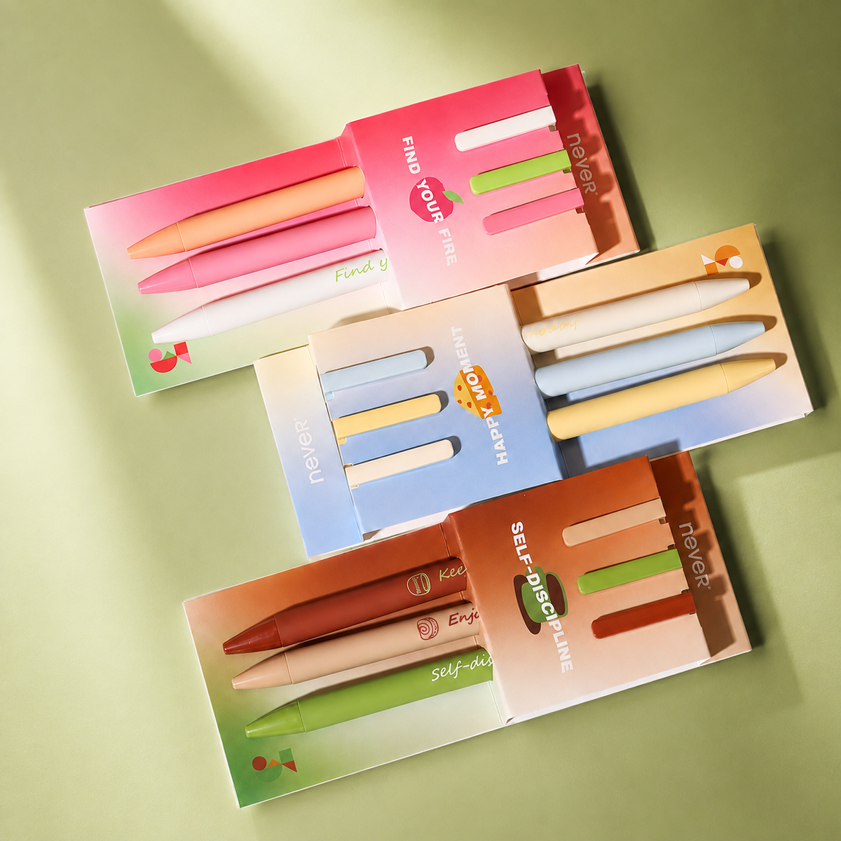 Afternoon Tea Gel Pen Set (3 Pcs) - main product view | Lumiyear